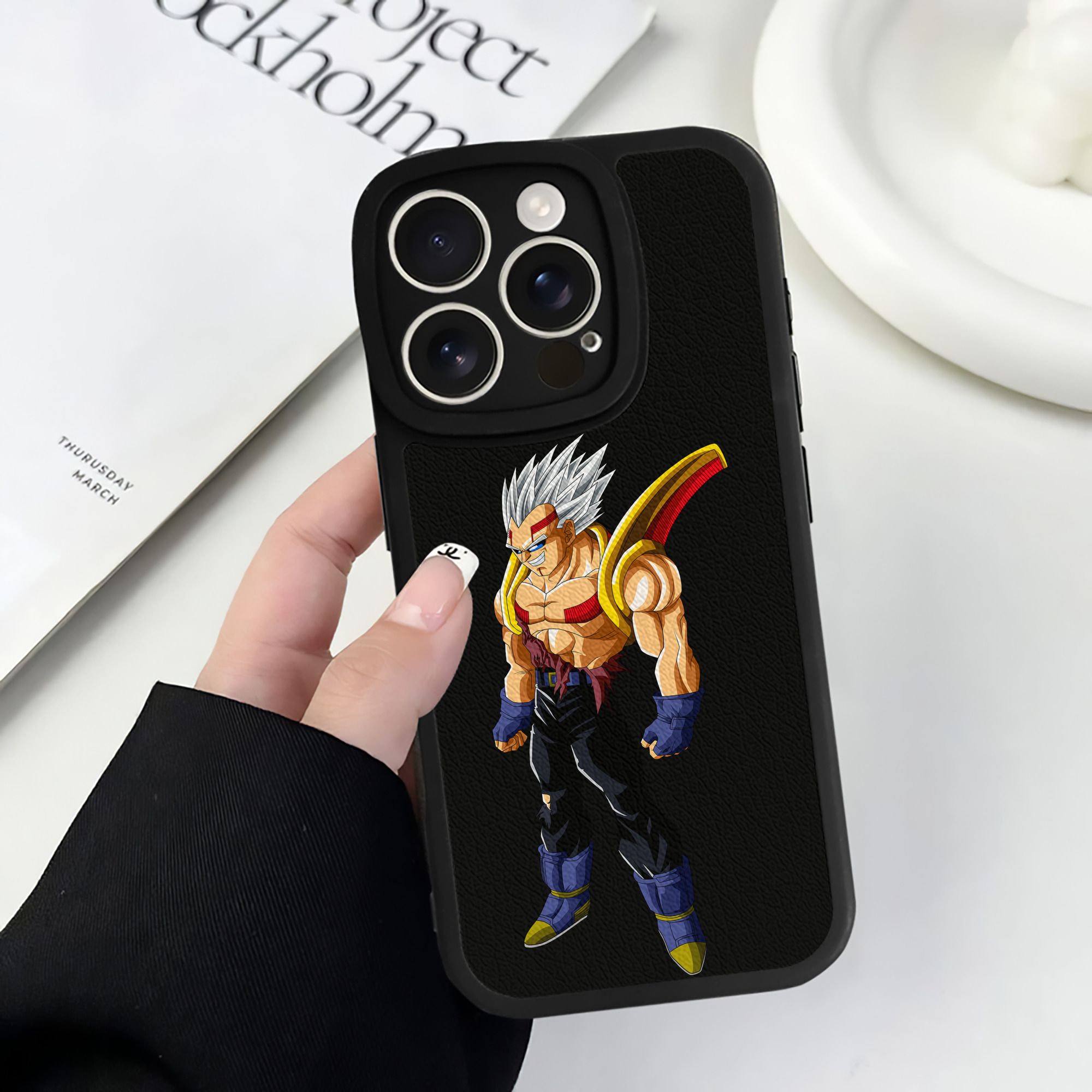（画像用） ドラゴンボール DRAGON BALL 【iPhone 16シリーズ対応】シリコンスマホケース（レザー調） 材質：シリコン